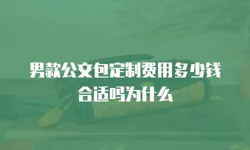 男款公文包定制费用多少钱合适吗为什么