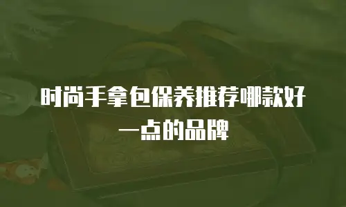 时尚手拿包保养推荐哪款好一点的品牌