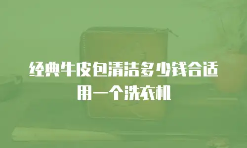 经典牛皮包清洁多少钱合适用一个洗衣机
