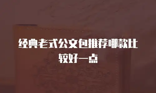 经典老式公文包推荐哪款比较好一点