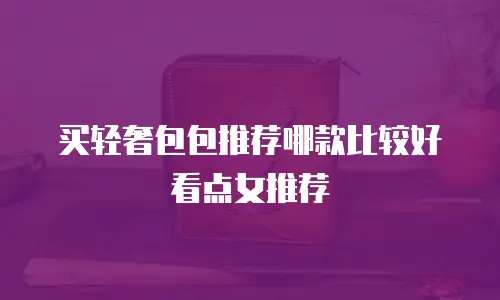 买轻奢包包推荐哪款比较好看点女推荐