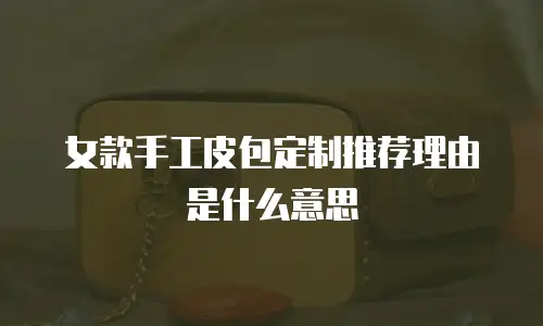 女款手工皮包定制推荐理由是什么意思