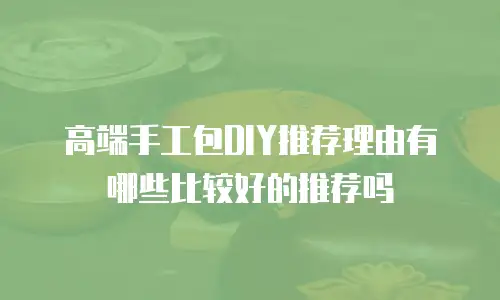 高端手工包DIY推荐理由有哪些比较好的推荐吗