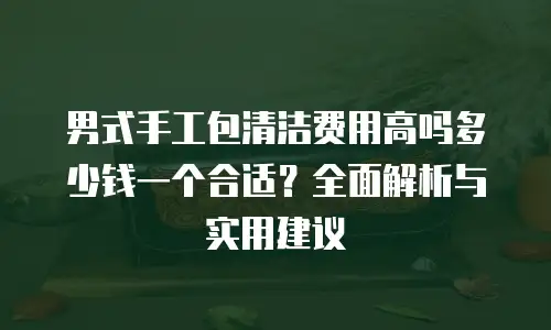 男式手工包清洁费用高吗多少钱一个合适？全面解析与实用建议