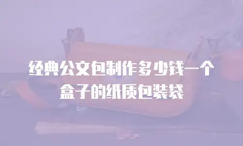 经典公文包制作多少钱一个盒子的纸质包装袋