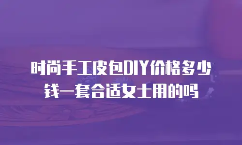 时尚手工皮包DIY价格多少钱一套合适女士用的吗