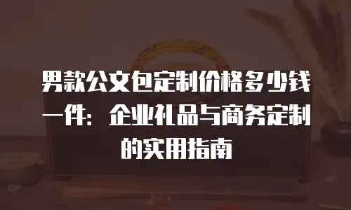 男款公文包定制价格多少钱一件：企业礼品与商务定制的实用指南