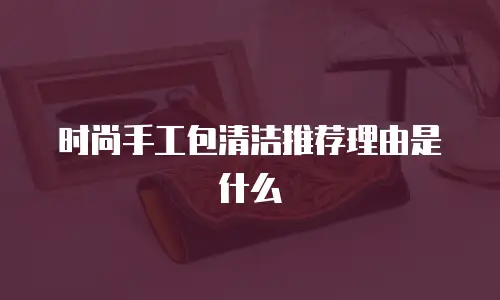 时尚手工包清洁推荐理由是什么