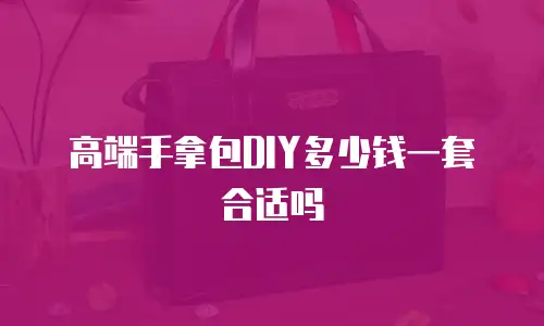 高端手拿包DIY多少钱一套合适吗