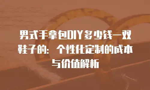 男式手拿包DIY多少钱一双鞋子的：个性化定制的成本与价值解析