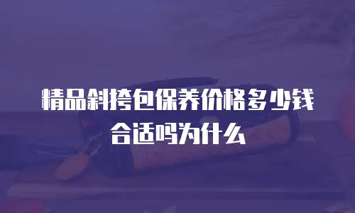 精品斜挎包保养价格多少钱合适吗为什么