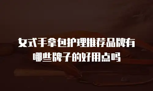 女式手拿包护理推荐品牌有哪些牌子的好用点吗