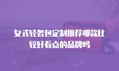 女式轻奢包定制推荐哪款比较好看点的品牌吗