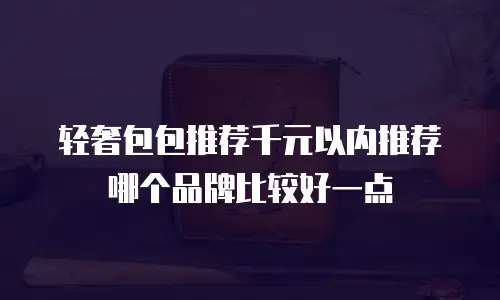 轻奢包包推荐千元以内推荐哪个品牌比较好一点