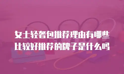 女士轻奢包推荐理由有哪些比较好推荐的牌子是什么吗