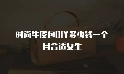 时尚牛皮包DIY多少钱一个月合适女生
