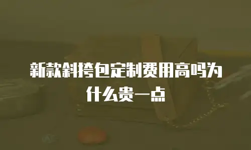 新款斜挎包定制费用高吗为什么贵一点