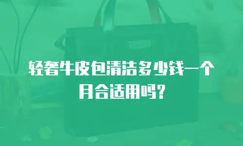 轻奢牛皮包清洁多少钱一个月合适用吗？