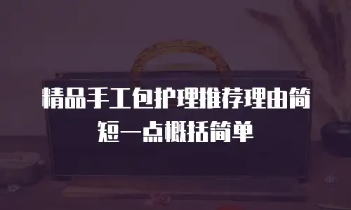精品手工包护理推荐理由简短一点概括简单