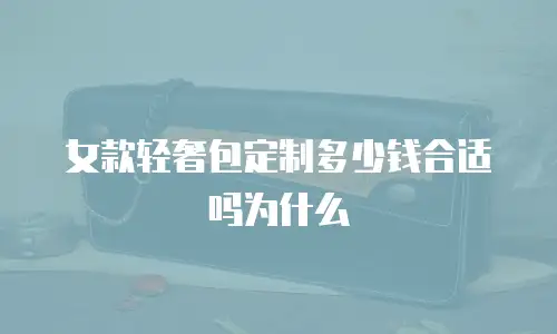 女款轻奢包定制多少钱合适吗为什么