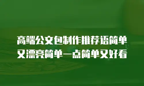 高端公文包制作推荐语简单又漂亮简单一点简单又好看