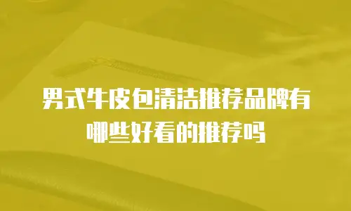 男式牛皮包清洁推荐品牌有哪些好看的推荐吗