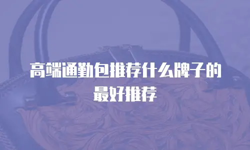 高端通勤包推荐什么牌子的最好推荐