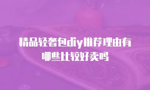 精品轻奢包diy推荐理由有哪些比较好卖吗