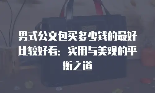 男式公文包买多少钱的最好比较好看：实用与美观的平衡之道