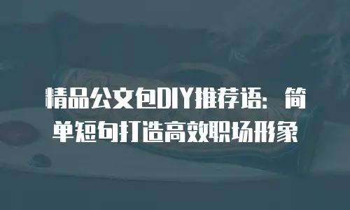 精品公文包DIY推荐语：简单短句打造高效职场形象