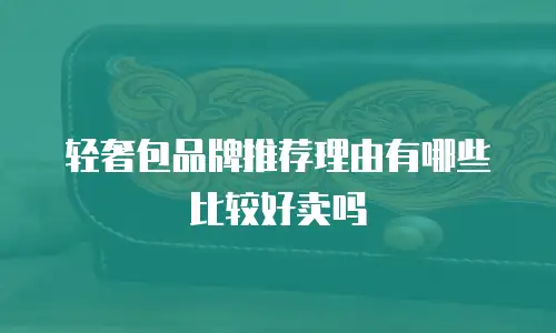 轻奢包品牌推荐理由有哪些比较好卖吗