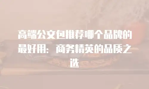 高端公文包推荐哪个品牌的最好用：商务精英的品质之选