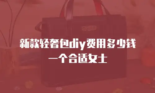 新款轻奢包diy费用多少钱一个合适女士
