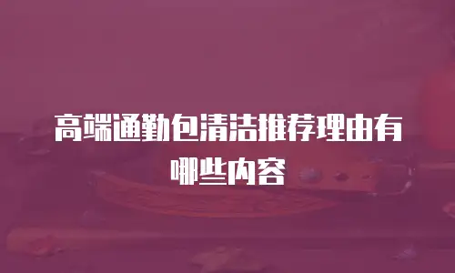 高端通勤包清洁推荐理由有哪些内容