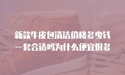 新款牛皮包清洁价格多少钱一套合适吗为什么便宜很多