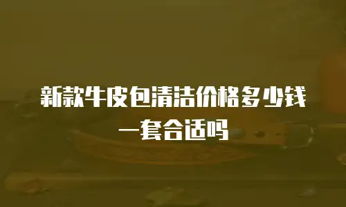 新款牛皮包清洁价格多少钱一套合适吗