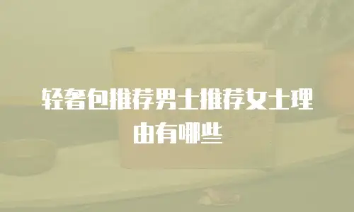 轻奢包推荐男士推荐女士理由有哪些