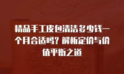 精品手工皮包清洁多少钱一个月合适吗？解析定价与价值平衡之道