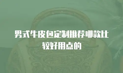 男式牛皮包定制推荐哪款比较好用点的