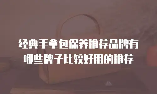 经典手拿包保养推荐品牌有哪些牌子比较好用的推荐