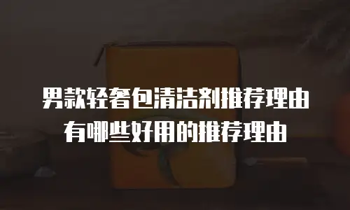 男款轻奢包清洁剂推荐理由有哪些好用的推荐理由