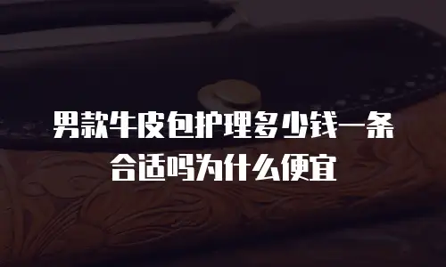 男款牛皮包护理多少钱一条合适吗为什么便宜