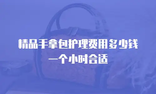 精品手拿包护理费用多少钱一个小时合适