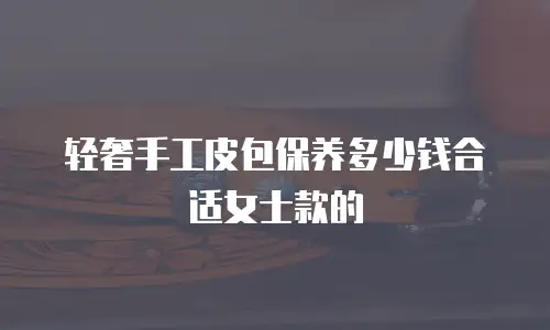 轻奢手工皮包保养多少钱合适女士款的