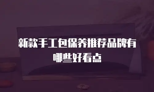 新款手工包保养推荐品牌有哪些好看点