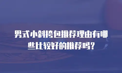 男式小斜挎包推荐理由有哪些比较好的推荐吗？