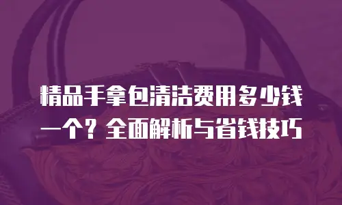 精品手拿包清洁费用多少钱一个？全面解析与省钱技巧