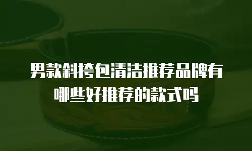 男款斜挎包清洁推荐品牌有哪些好推荐的款式吗