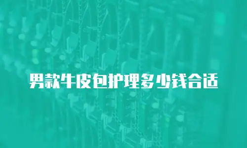 男款牛皮包护理多少钱合适