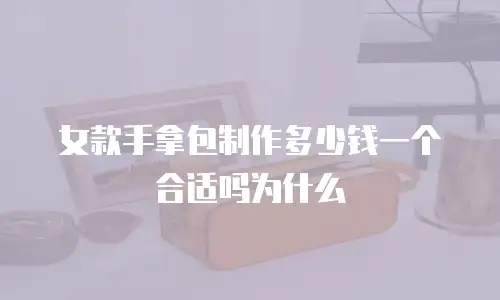 女款手拿包制作多少钱一个合适吗为什么